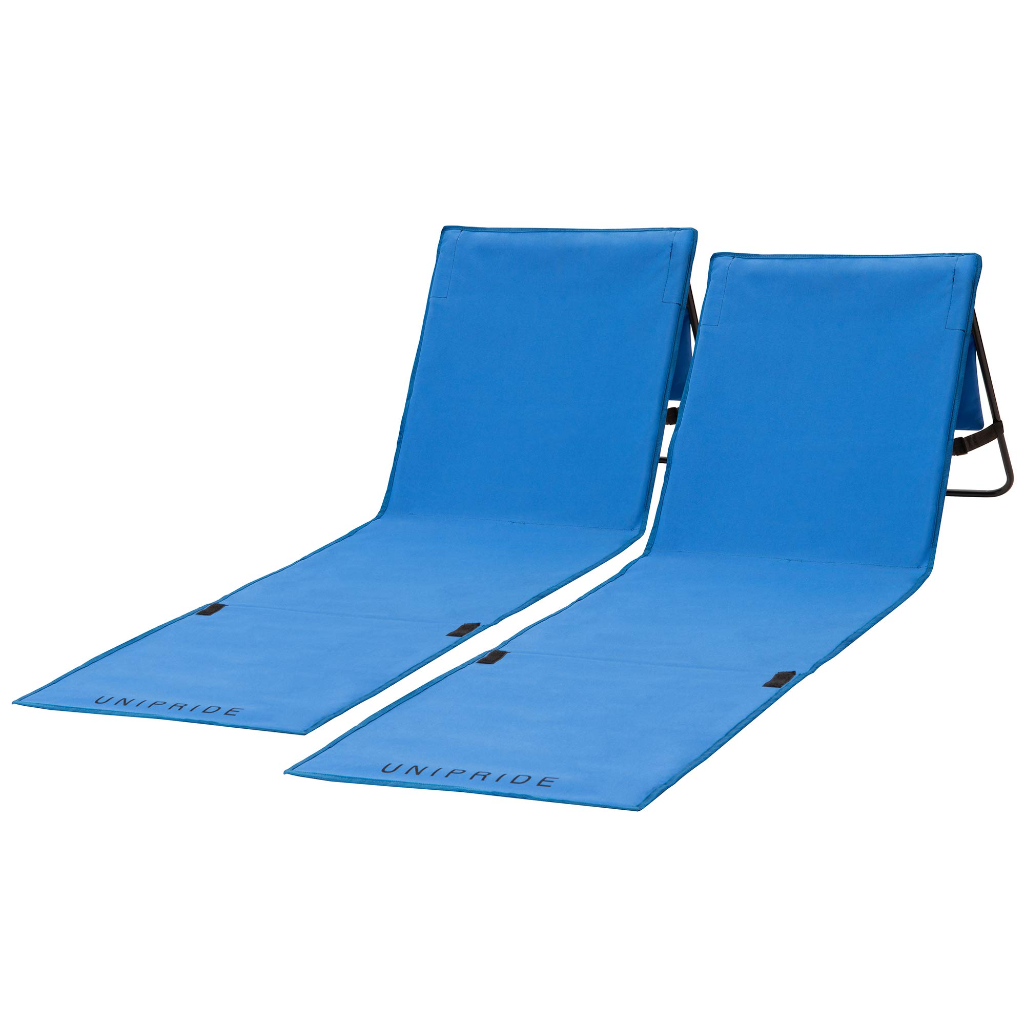 Two Beach Chairs With Backrest 2 Pack Lounger Comfortable