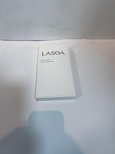 Miniatura 9 de LASOA Vitrina de acrílico  Caja de exhibición para coleccionables, figuras, recuerdos, vitrina transparente con base negra, contenedor de exhibición