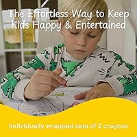 Vista 2 de CrayonKing 1,000 juegos de 2 paquetes en violonchelo (2,000 lápices de colores a granel) pre-envueltos para restaurantes, fiestas, aulas y eventos