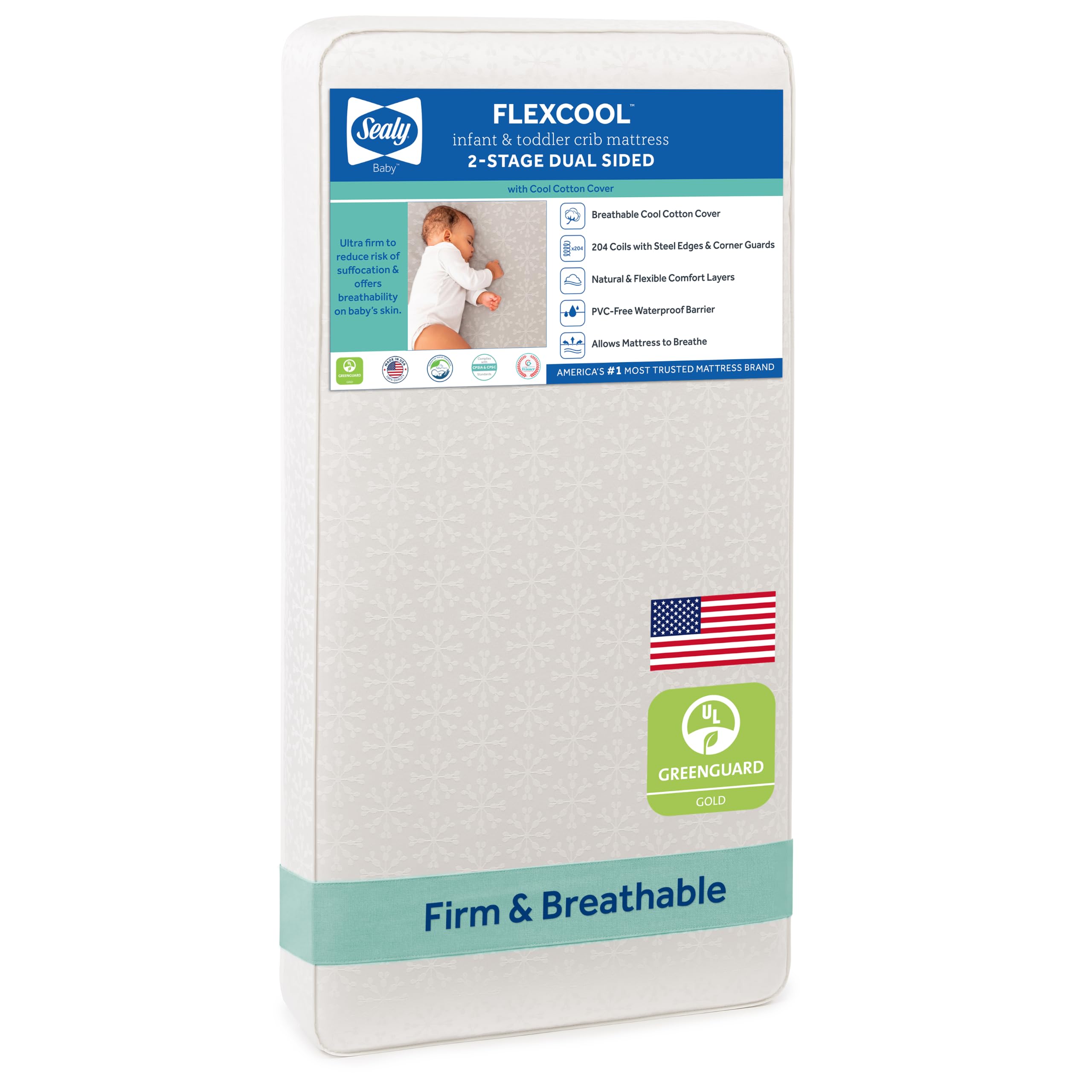 Sealy Baby Flex Cool 2 Stage Crib Mattress