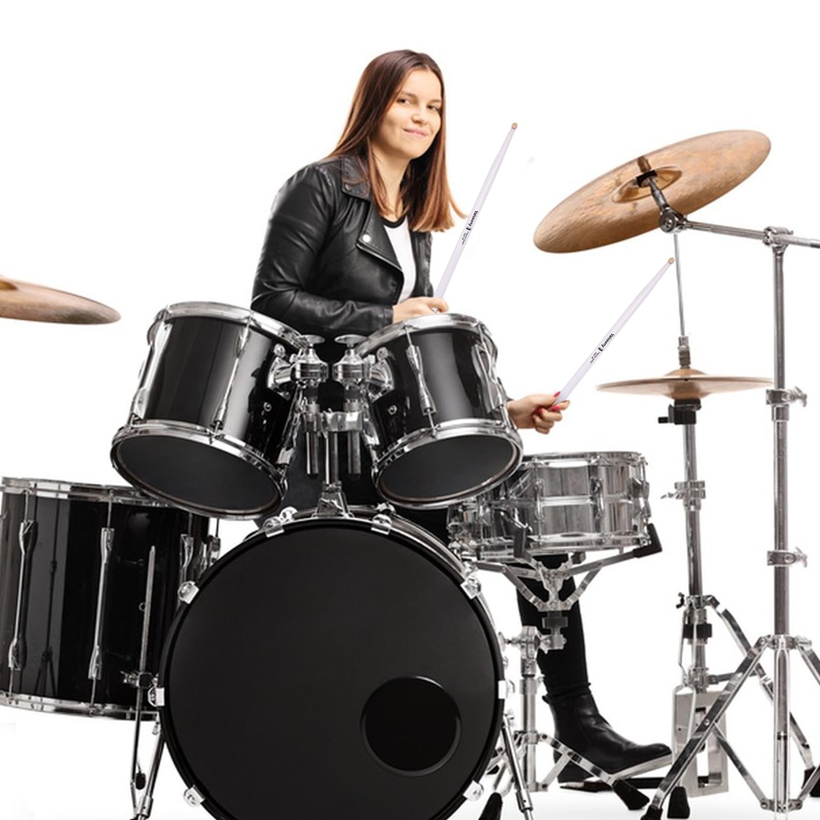 Vaisoeny Drum Sticks, 5A Drumsticks Lacquered Classic Hard Maple Wood - Image 3