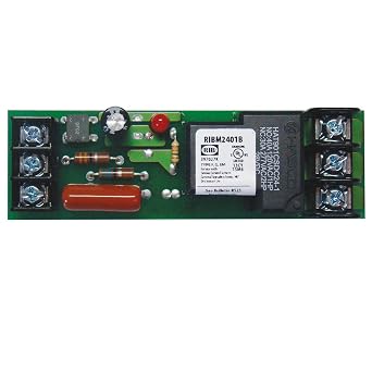Functional Devices RIBM2401B Power Relay, 20 Amp SPDT, 24 Vac/dc/120 Vac Coil, 4.00" Track Mount