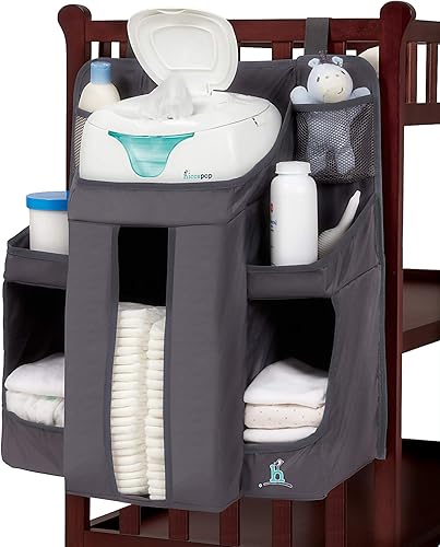 Miniatura 1 de Organizador para el cuarto del bebé y contenedor de pañales Hiccapop  organizador de almacenamiento para las cosas esenciales y para colgar pañales