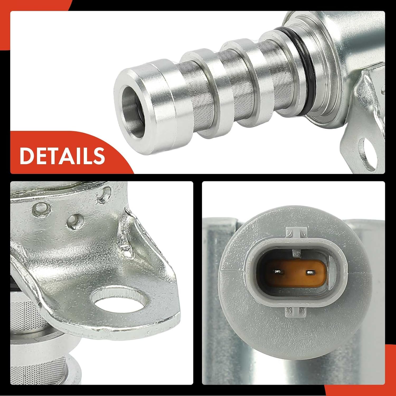 A-Premium 2-PC Exhaust Engine Variable Valve Timing (VVT) Solenoid Compatible with Ford F-150 2014-2016, Transit-150, Transit-250, Transit-350, Expedition & Lincoln Navigator, 3.5L 3.7L, # AT4Z6M280C