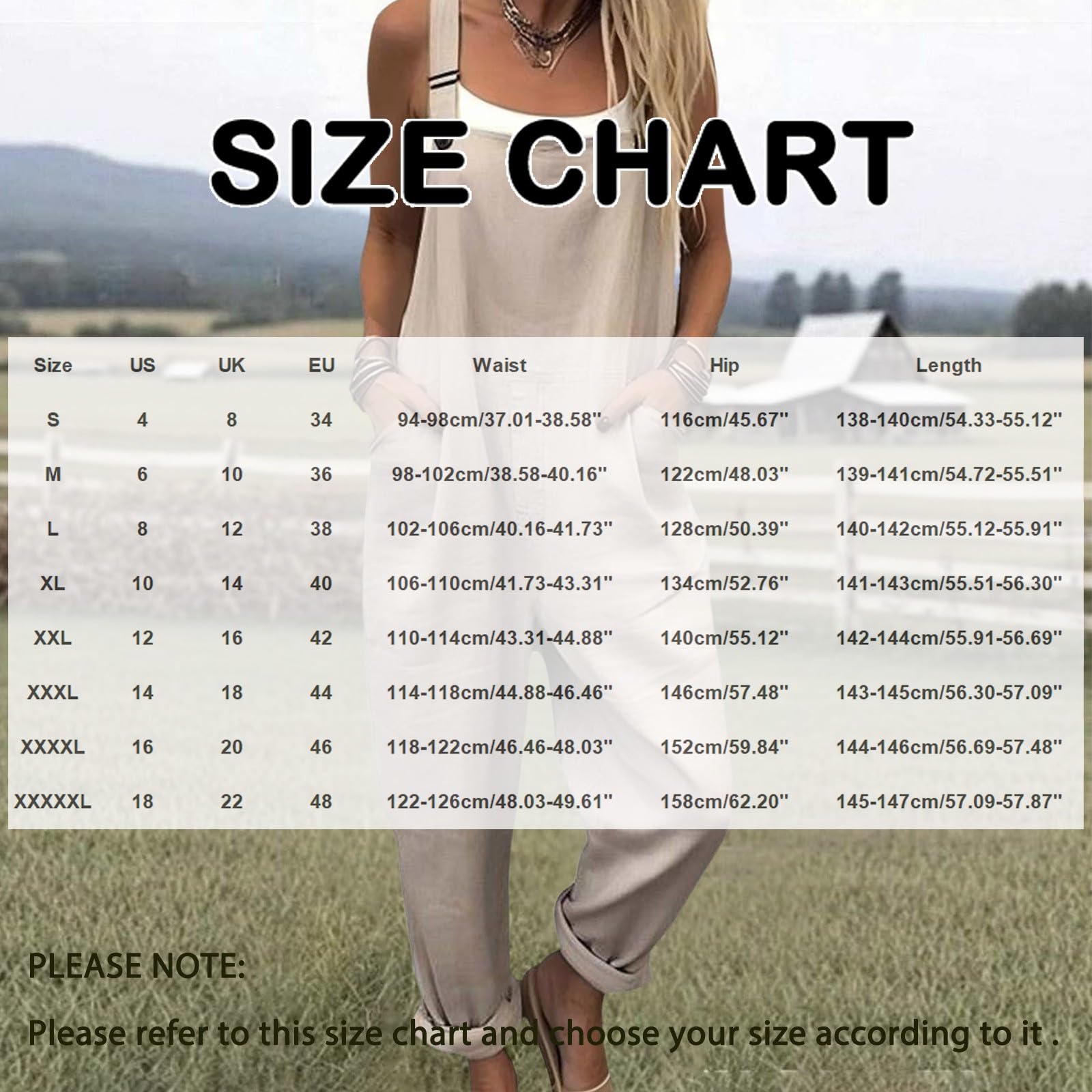 Generico Salopette Donna Estiva Lunga Elegante Tuta Jumpsuit Intera Curvy Casual Moda Stampa Jumpsuits Comoda Larga Pantaloni Da Lavoro Con Tasca Leggera Baggy Salopettes da Casa, Playsuit Spiaggia
