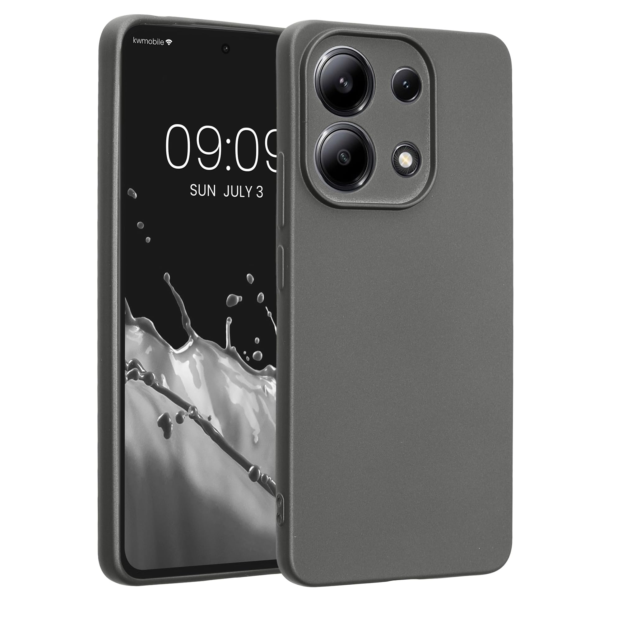 kwmobile Carcasa Compatible con Xiaomi Redmi Note 14 Pro 5G / Poco X7 Funda - Funda Ultrafina de TPU con Bordes elevados - Lavanda Metalizado — view 324