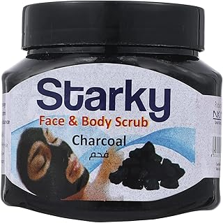 كريم تقشير طبيعي بالفحم للوجه والجسم من ستاركي، 600 مل