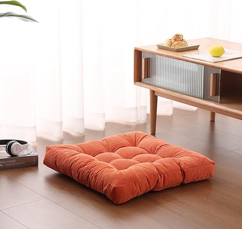 Miniatura 2 de Tiita Cojines cuadrados para exteriores, cojín grueso para asiento de adultos en el suelo, yoga, meditación, sala de estar, balcón, oficina,