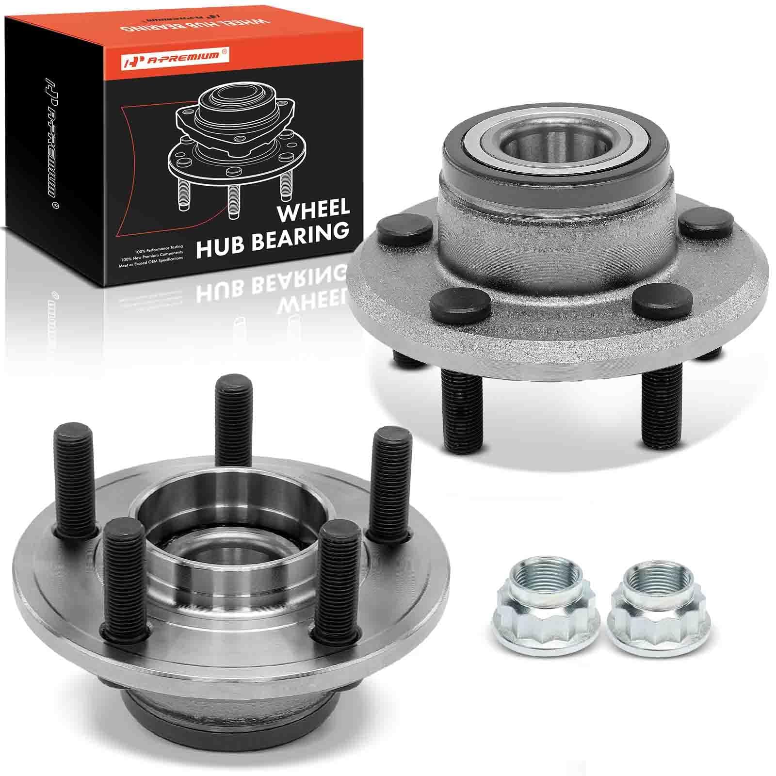 Amazon | A-Premium 2 x 前輪ベアリングとハブアセンブリ 5ラグ付き