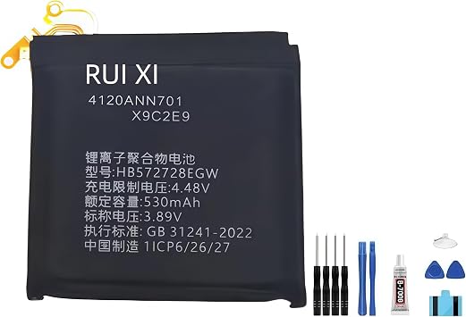 Battery compatible For Huawei Watch GT4/GT5 46mm /GT5 PRO 46mm PNX-B19 530mAh 3.89V HB572728EGW Battery