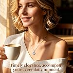 CDE Infinity Teardrop Collier en pierre de naissance Bijoux réglable Cadeau pour les femmes , Imperméable ,Hypoallergénique ,Convient pour l'usure quotidienne ,17.7′′+2′′ ,Cadeau de Noël anniversaire de mariage pour elle