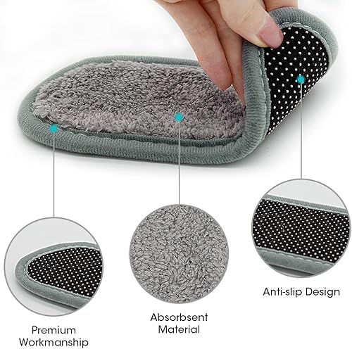 Vista 23 de Bandeja de goteo de agua para puerta de refrigerador, almohadillas lavables, bandeja de goteo de agua para refrigerador, revestimiento absorbente