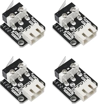 4PCS 3D Printer Part End Stop Limit Switch Creality Original EndStop Limit Switch Kit for Ender 3 3D Printer, Black