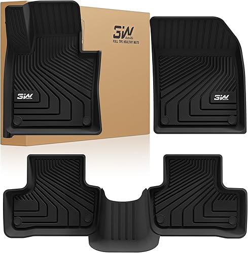 3W Floor Fit Volvo XC60 2018-2024 2025 (no apto para híbridos) TPE para todo tipo de clima, ajuste personalizado, T5 T6 Momentum para Volvo XC60,