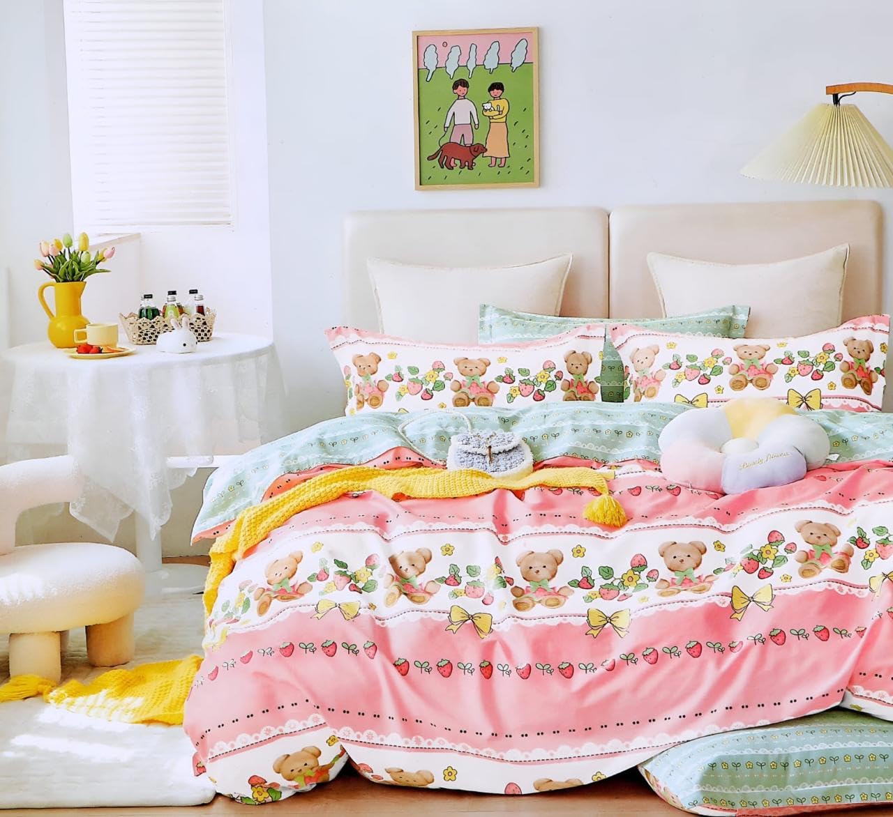 Harbell Home 150 GSM Glace Cotton Kids Single Bed 250 TC Reversible Comforter | AC Blanket | Quilt | Duvet - All Seasons Lightweight Bedding Set with Cute Patterns - Design8 (B0D9C5ZMGN) Amazon Price History, Amazon Price Tracker