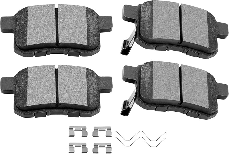 Pastilhas de freio traseiras cerâmicas SCITOO D1336 para Acura TSX e Honda Accord – Jogo com 4 unidades