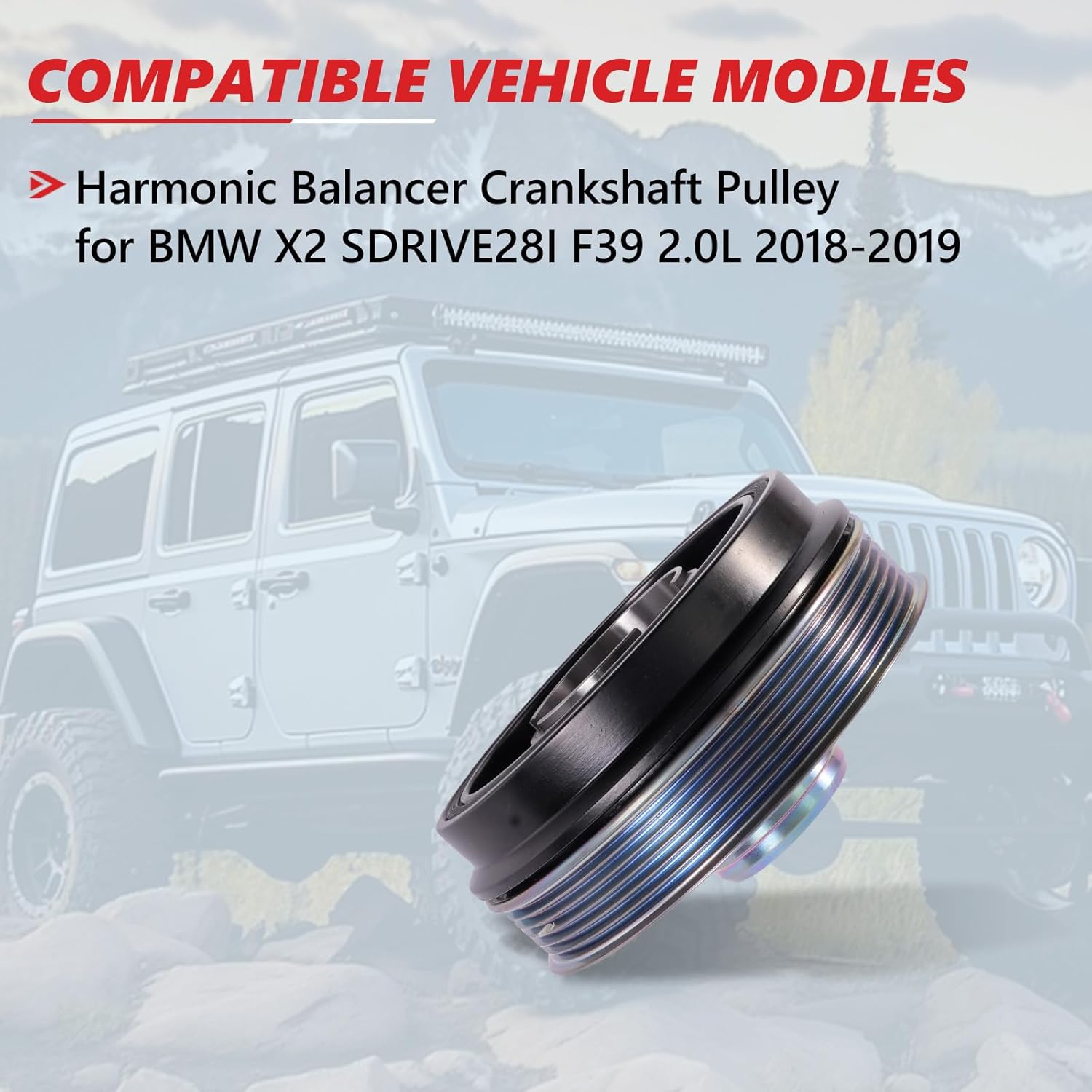 Harmonic Balancer Crankshaft Pulley for 2018 2019 X2 SDRIVE28I F39 2.0L 11238602800