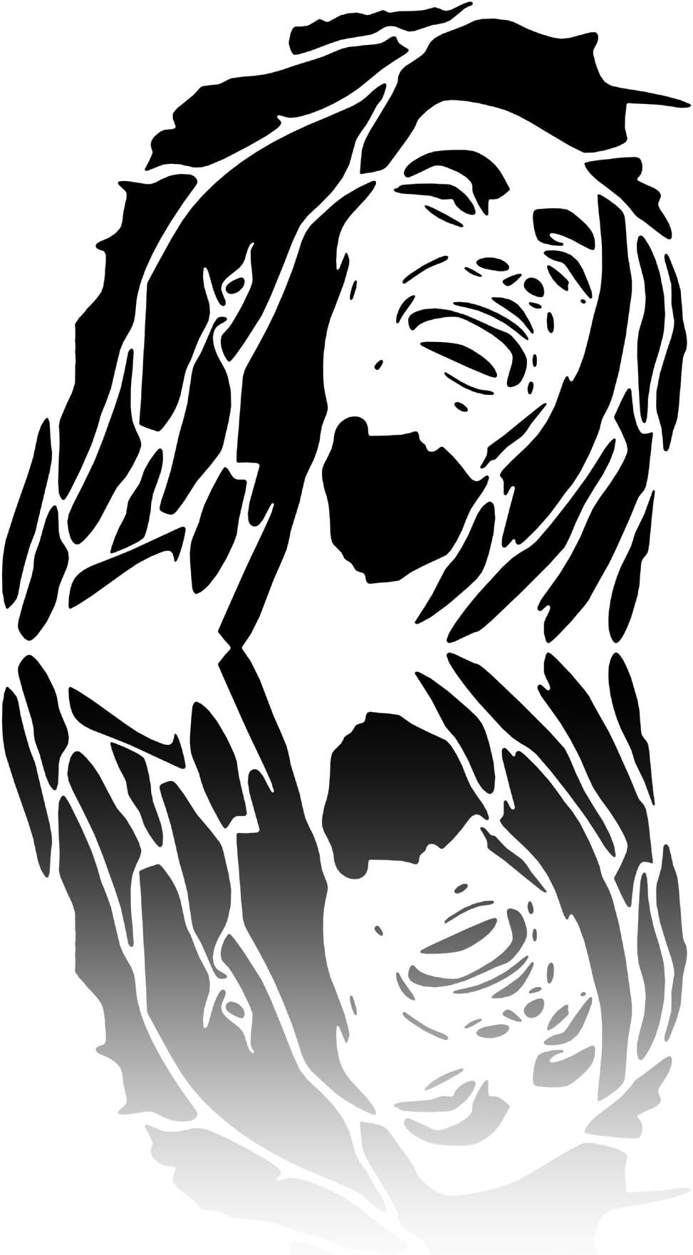 People BOB Marley Mylar Stencil Craft Home Decor Painting Wall Art 190 Micron … (Mylar, 2 X A5)