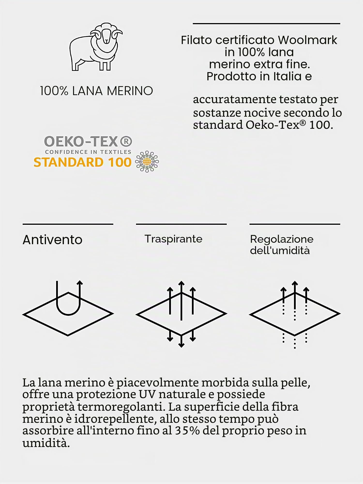 Enter the Complex® Sciarpa merino in 100% lana merino sostenibile, da donna e da uomo, a maglia, invernale, corta