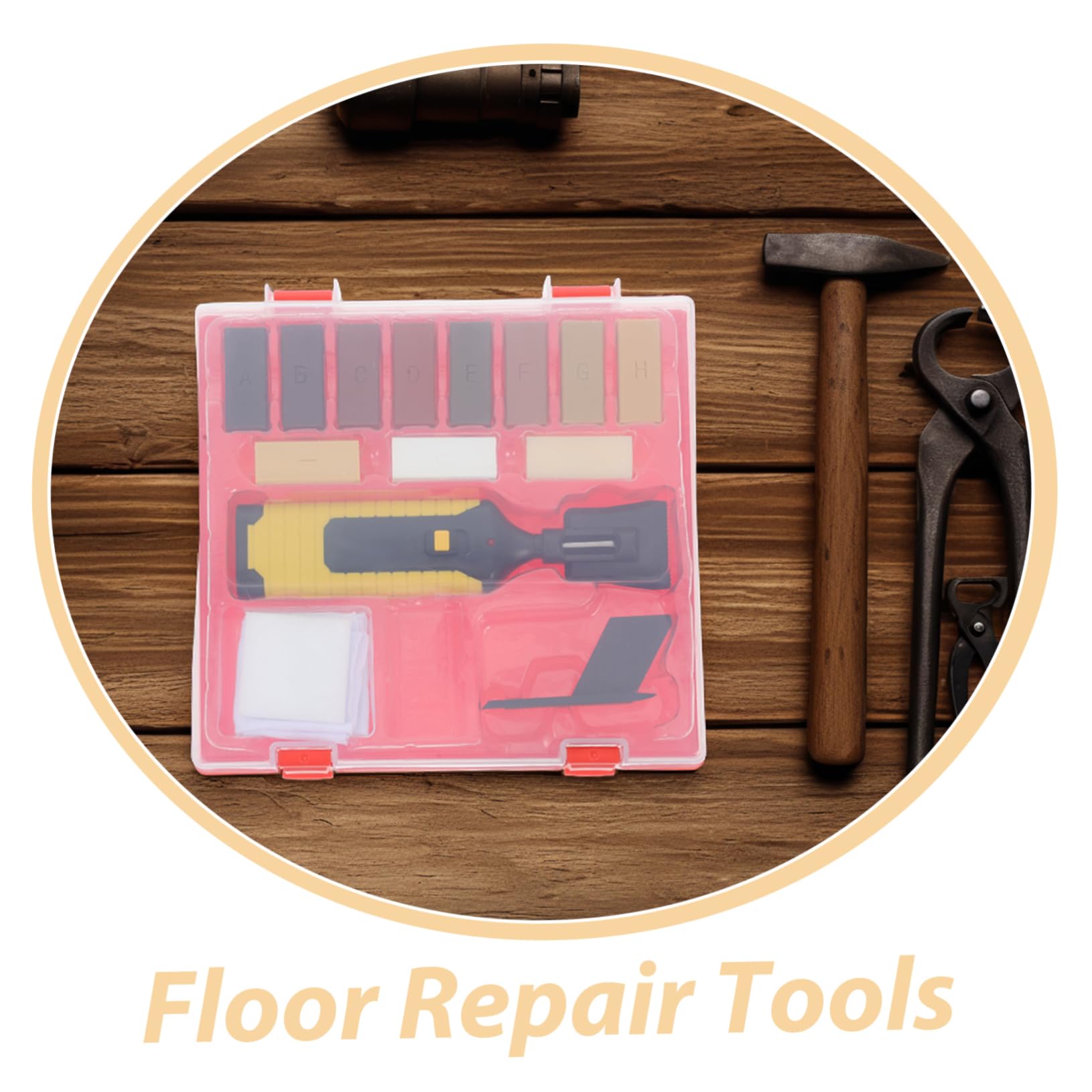 DOITOOL Kit De Reparación De Pisos De Madera Dura Kit Para Reparar El Color De Pisos De Madera Masilla Para Reparación De Rayones Suelos Para Reparar Muebles