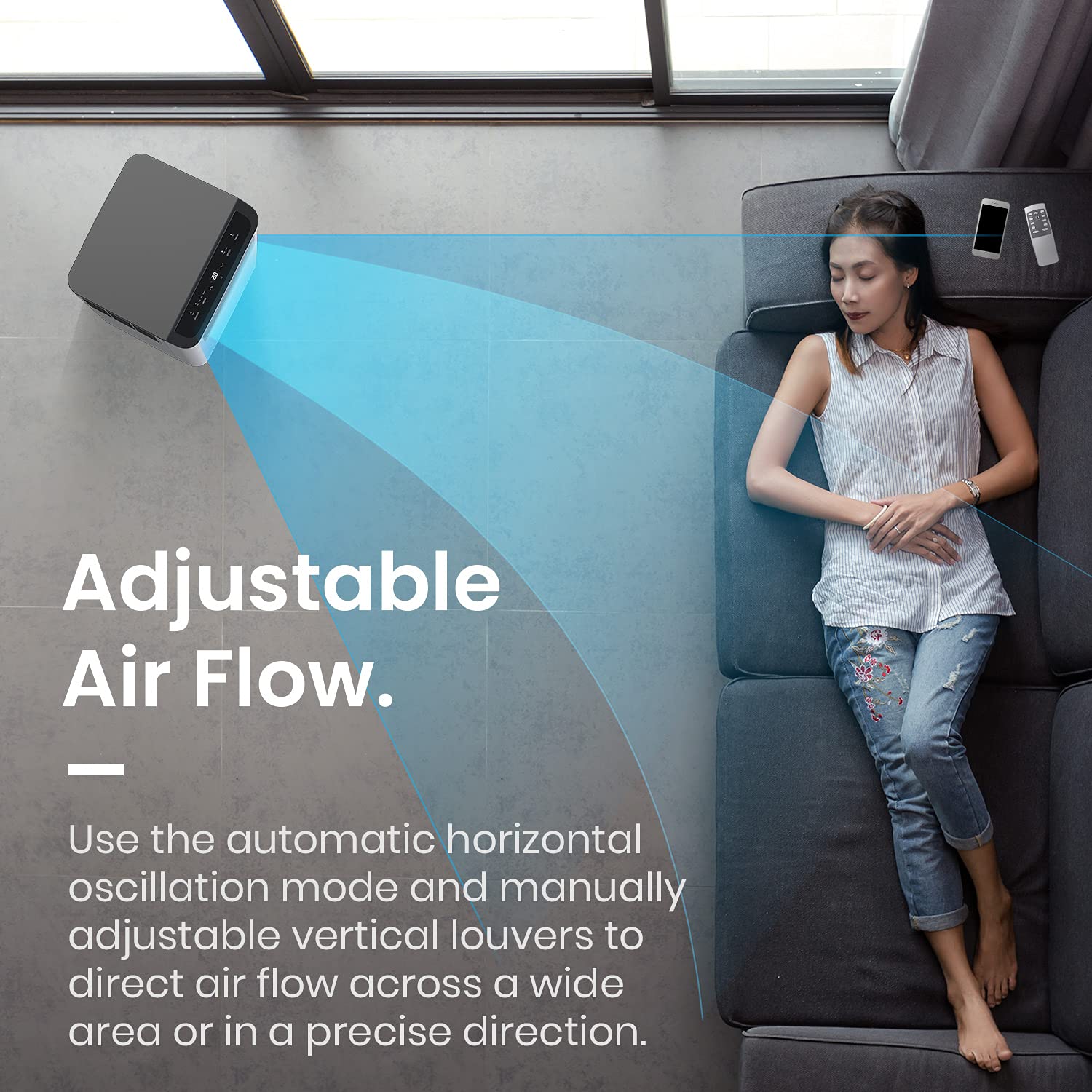 Pro Breeze Smart Air Conditioner Portable 10,000 BTU 1130W Portable