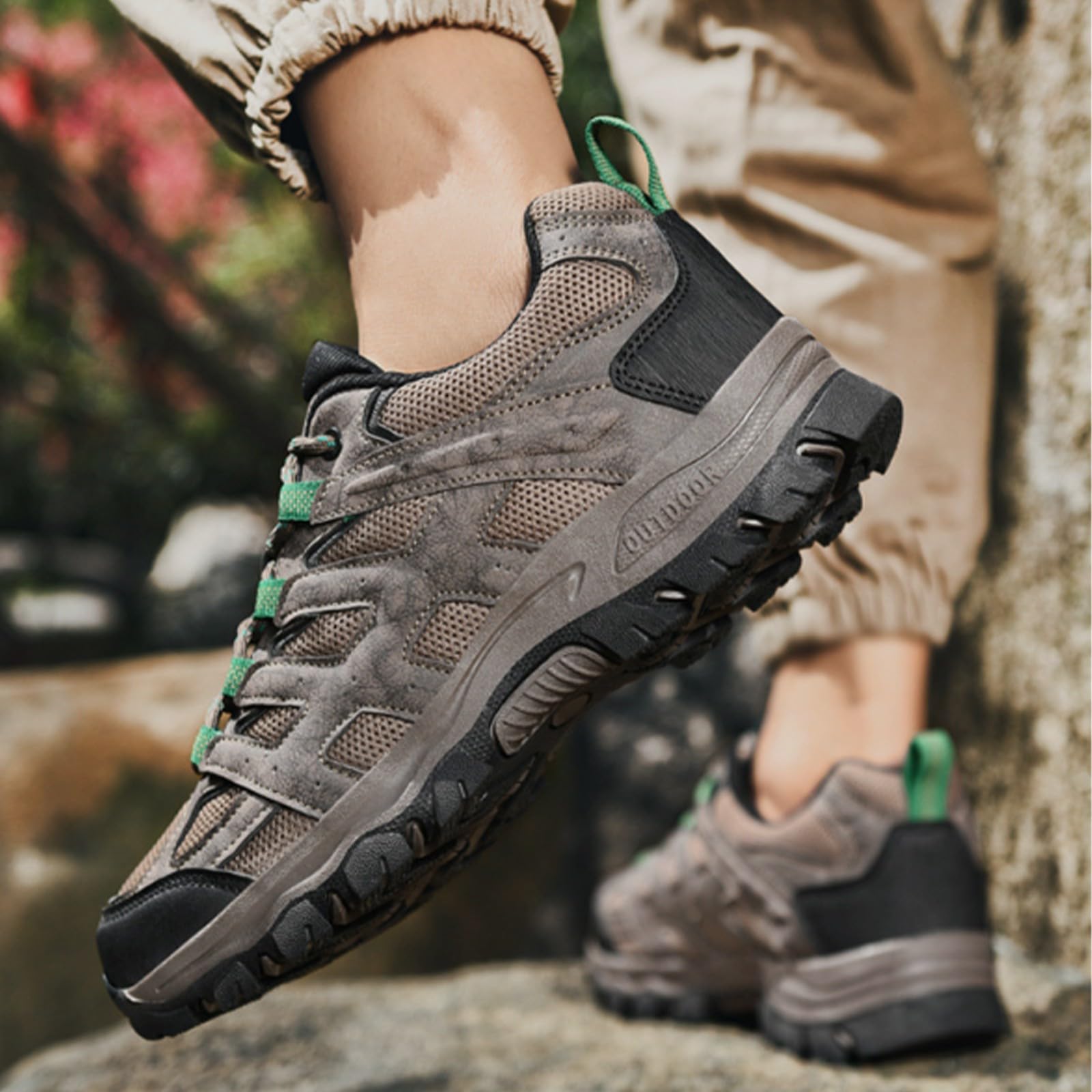Chaussures de randonnée pour homme - Amortissement - Chaussures de trekking confortables - Imperméables - Chaussures d'escalade - Chaussures de randonnée - Chaussures de marche - Chaussures de travail