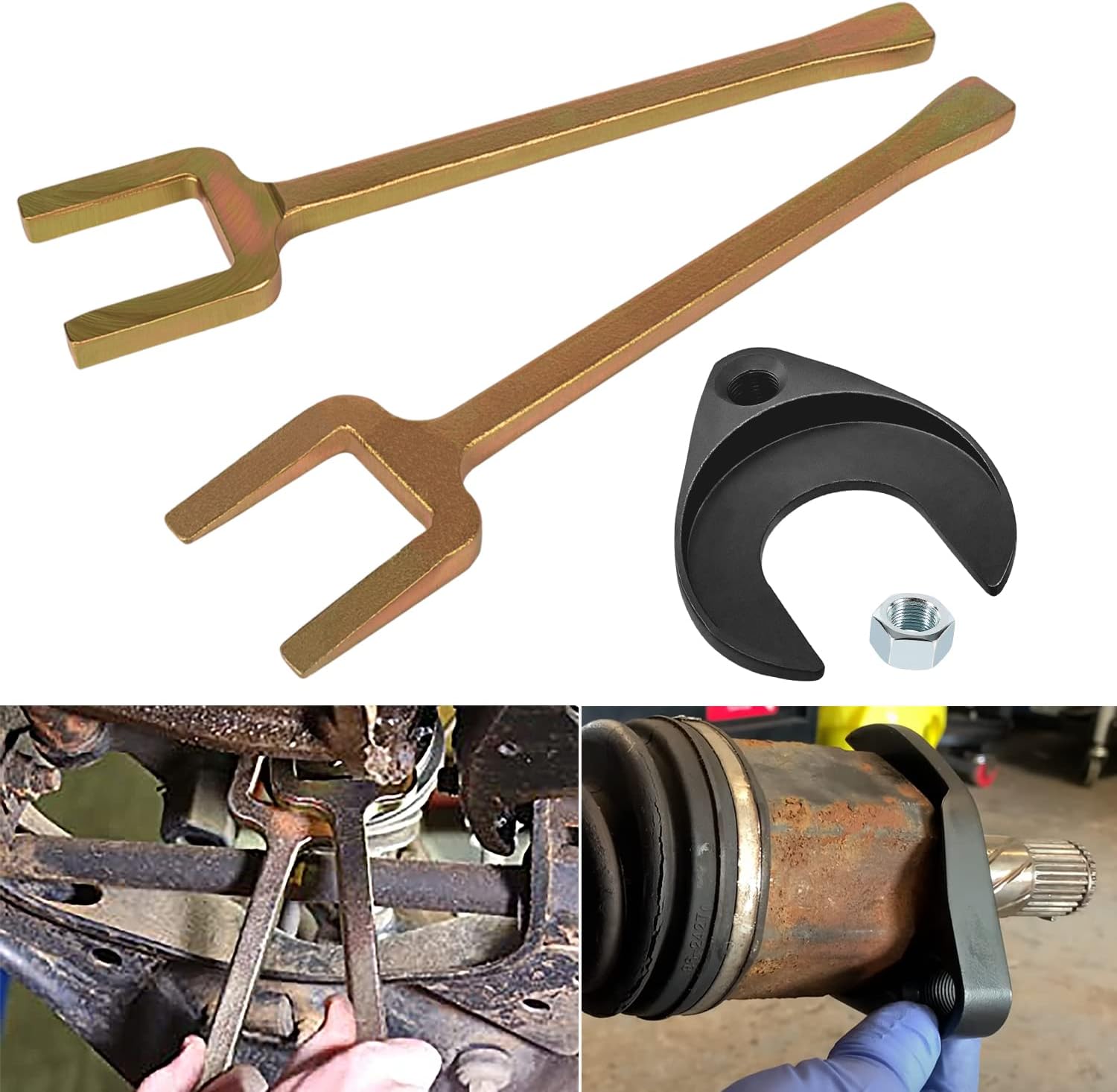 Inner CV Axle Removal Tool Set & Front Wheel Drive Axle Puller Used for Front Wheel Drive Front Wheel Drive Fork Joint Shaft CV Axle Puller Remove Half Shaft Drive Axle in Most Vehicles