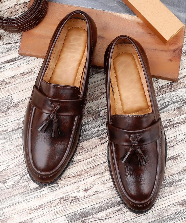 Image of WUGATTI Synthetic Slip-On Trendy, Stylish Casual Loafers for Men