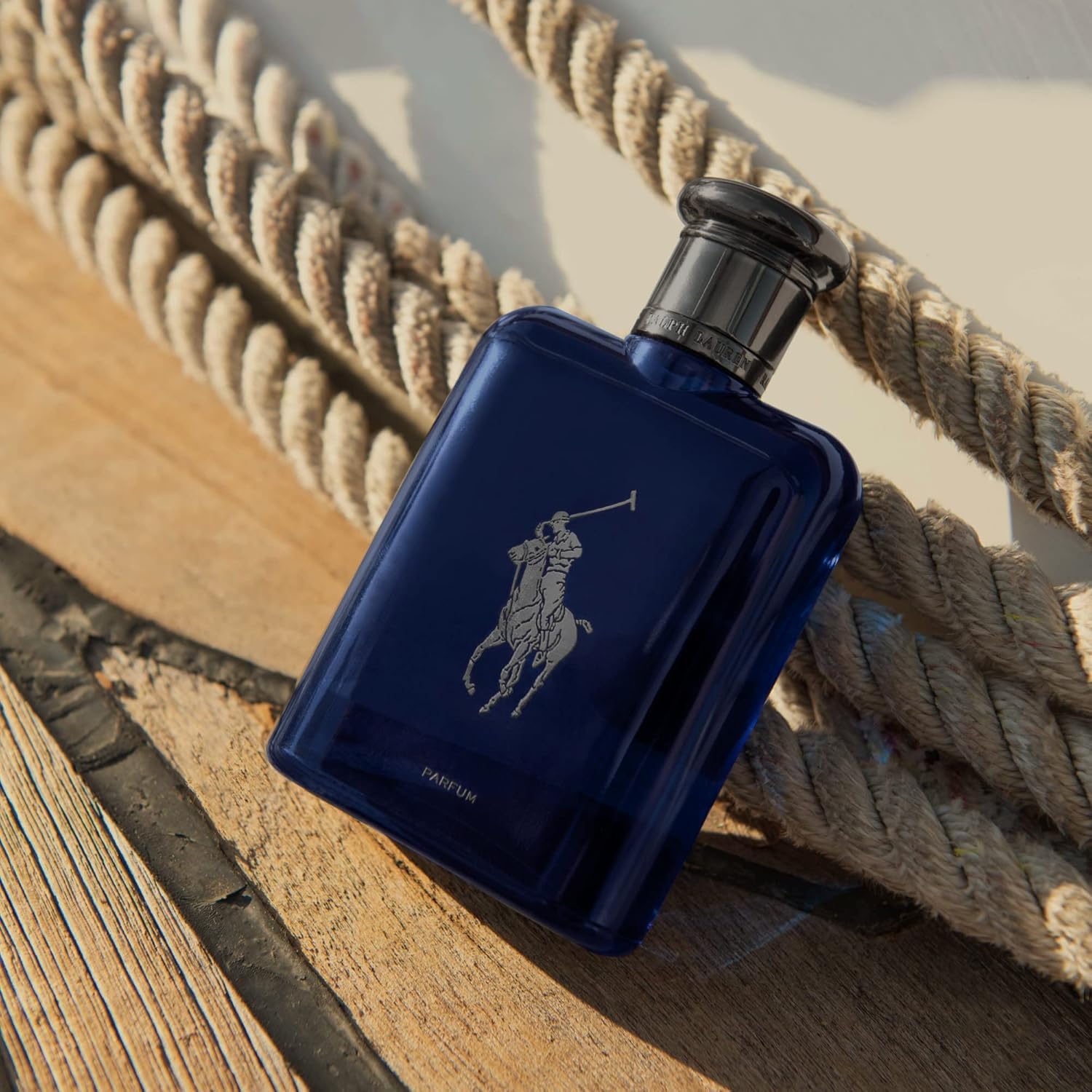 Ralph Lauren Polo Blue Parfum für Herren, fruchtig-holziger Duft mit Mandarine, Rosa Pfeffer & Patchouli, für anspruchsvolle Männer