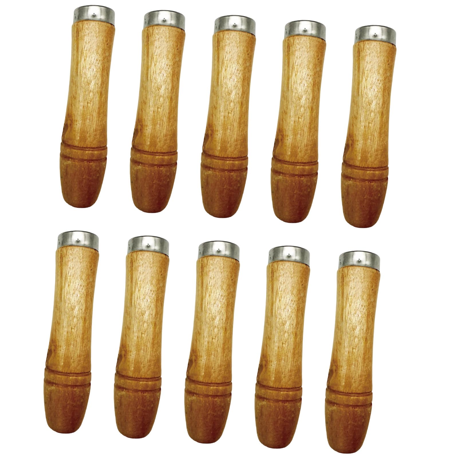 Apglsxy Large Ergonomic Sturdy Wood File Handle With Shockproof Construction And Comfortable Nonslip Grip For Diyer Projects 10Pcs File Handle