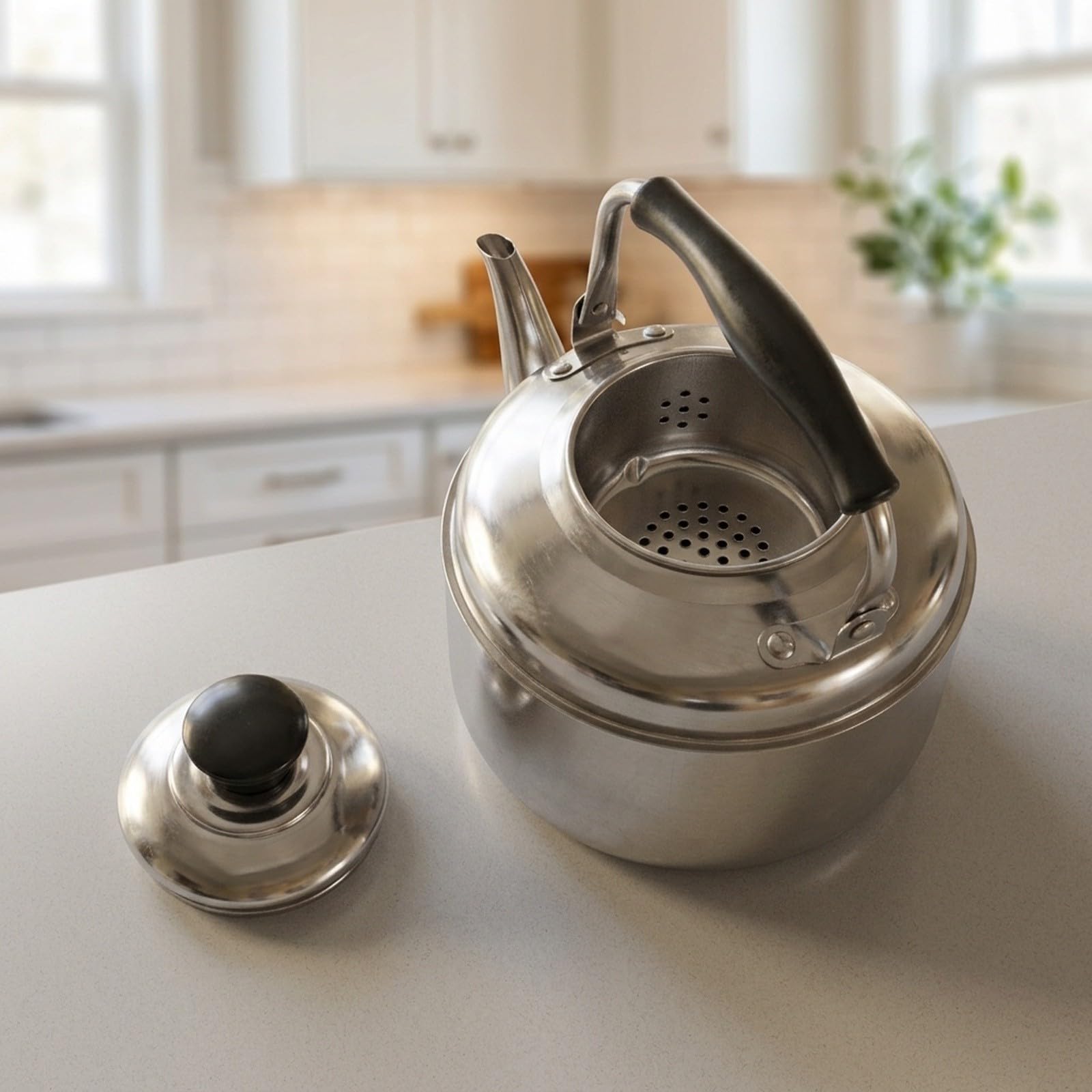 Induktionsgeeigneter Wasserkocher Pfeife Gas Herd Sicher(30CM)