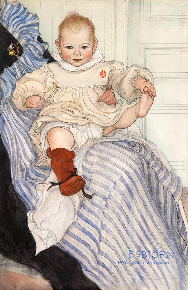 Amazon.com: ArtDirect Carl Larsson 17x24 Black Modern Frame and