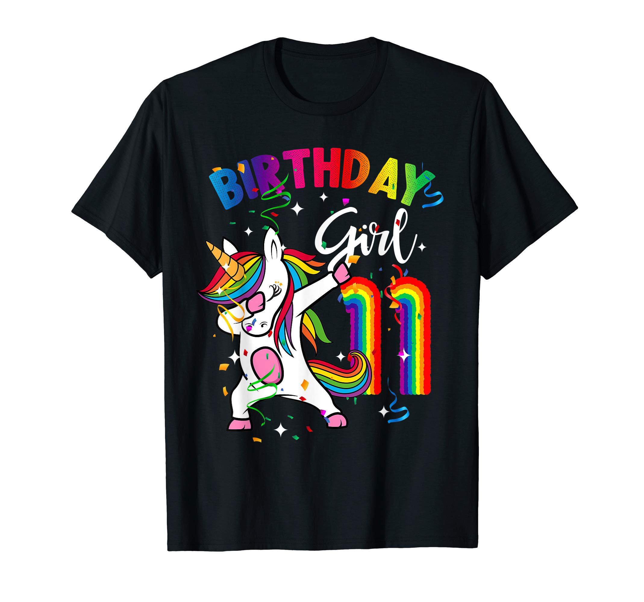 Dabbing Unicorn 11 Year Old 11th Birthday Party Girl Gift T-Shirt