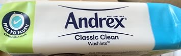 Andrex Moist Mega Classic Clean Washlets Flushable Toilet Wipes