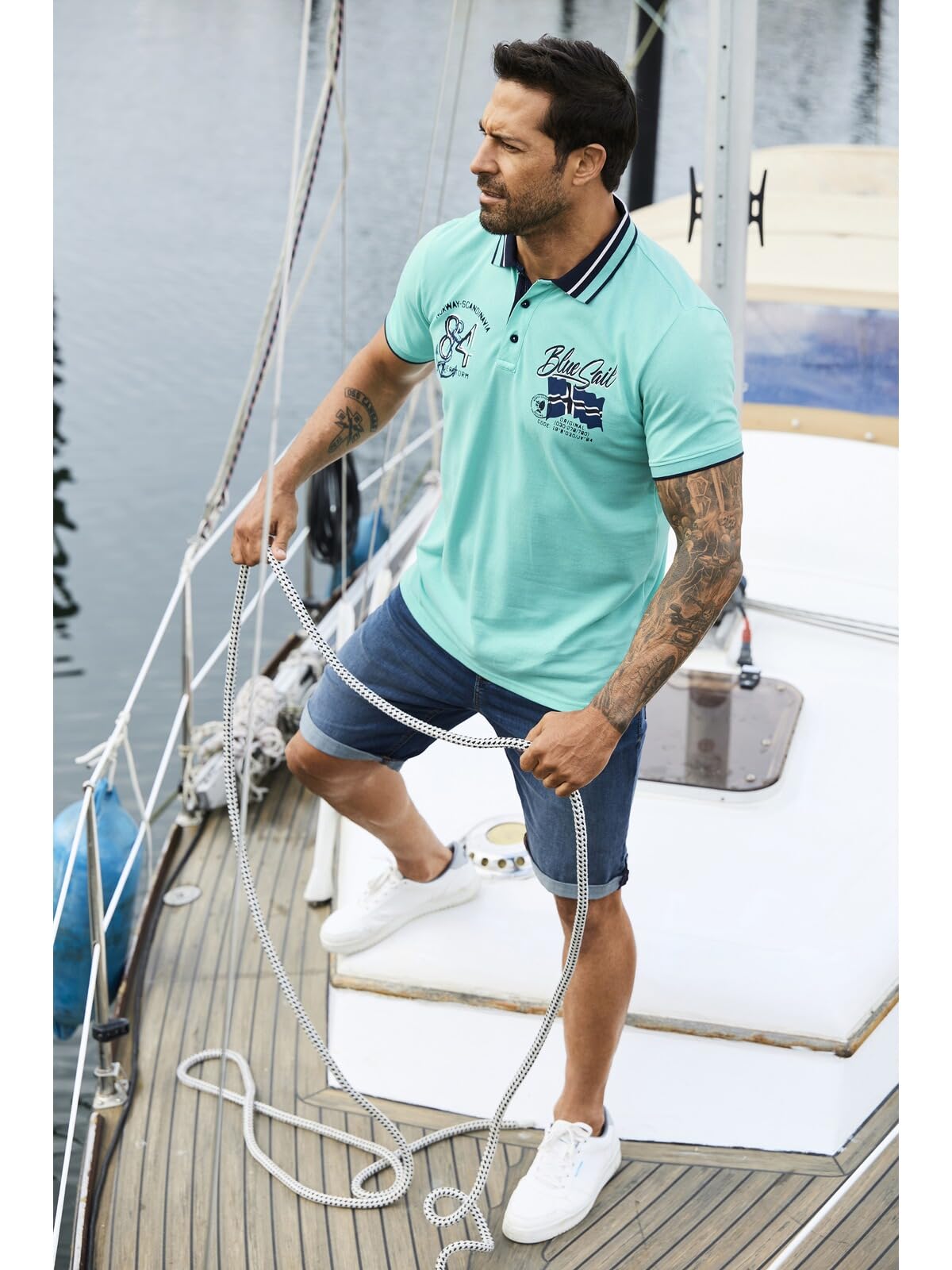 Jan Vanderstorm Herren Poloshirt Olfgir