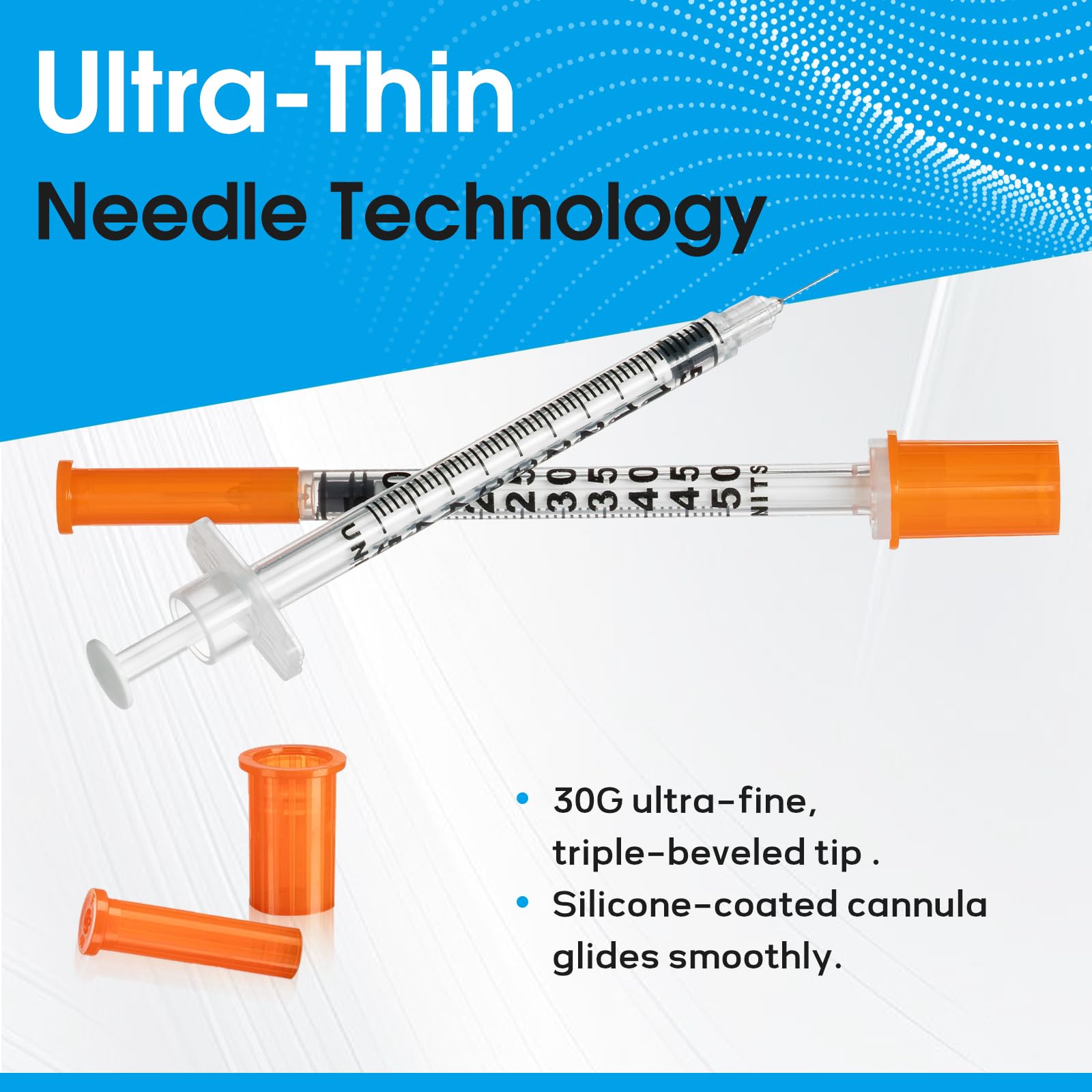 1ml 30 Gauge 1/4 Inch 6 mm Syringe, Individually Packed , 50PACK — Amazon image 6