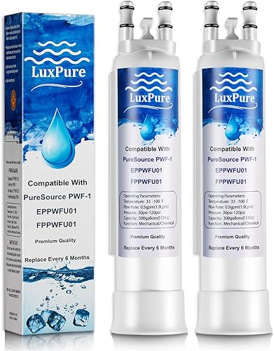Miniatura 1 de FPPWFU01 EPPWF01 Filtro de agua de repuesto compatible con Electrolux EPPWF01 PureAdvantage PWF-1 Frigidaire FPPWFU01 PurePour PWF-1 Filtro de agua