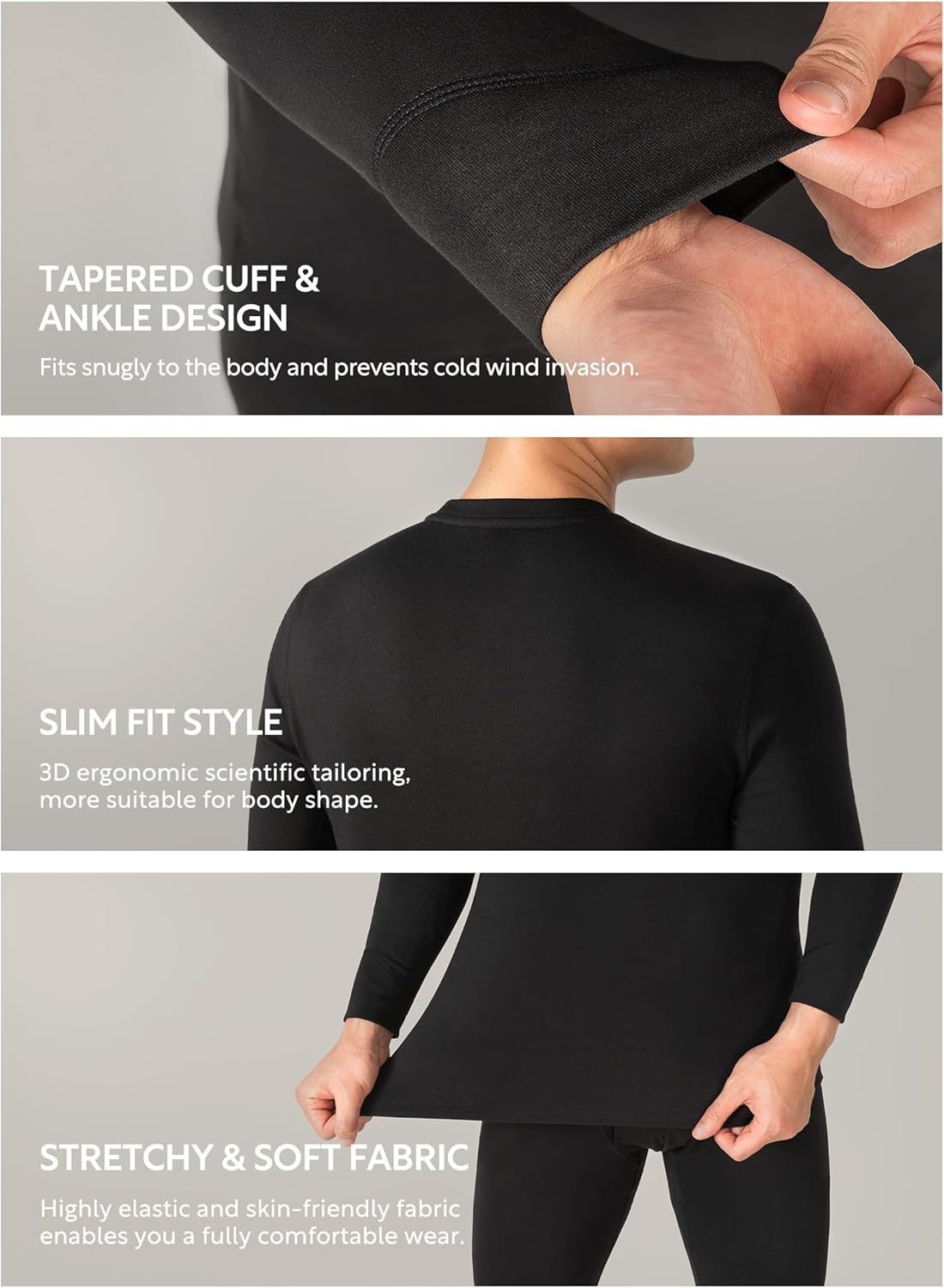 LAPASA Men's Thermal Underwear Bottom Long Johns Pants Base Small, Olive