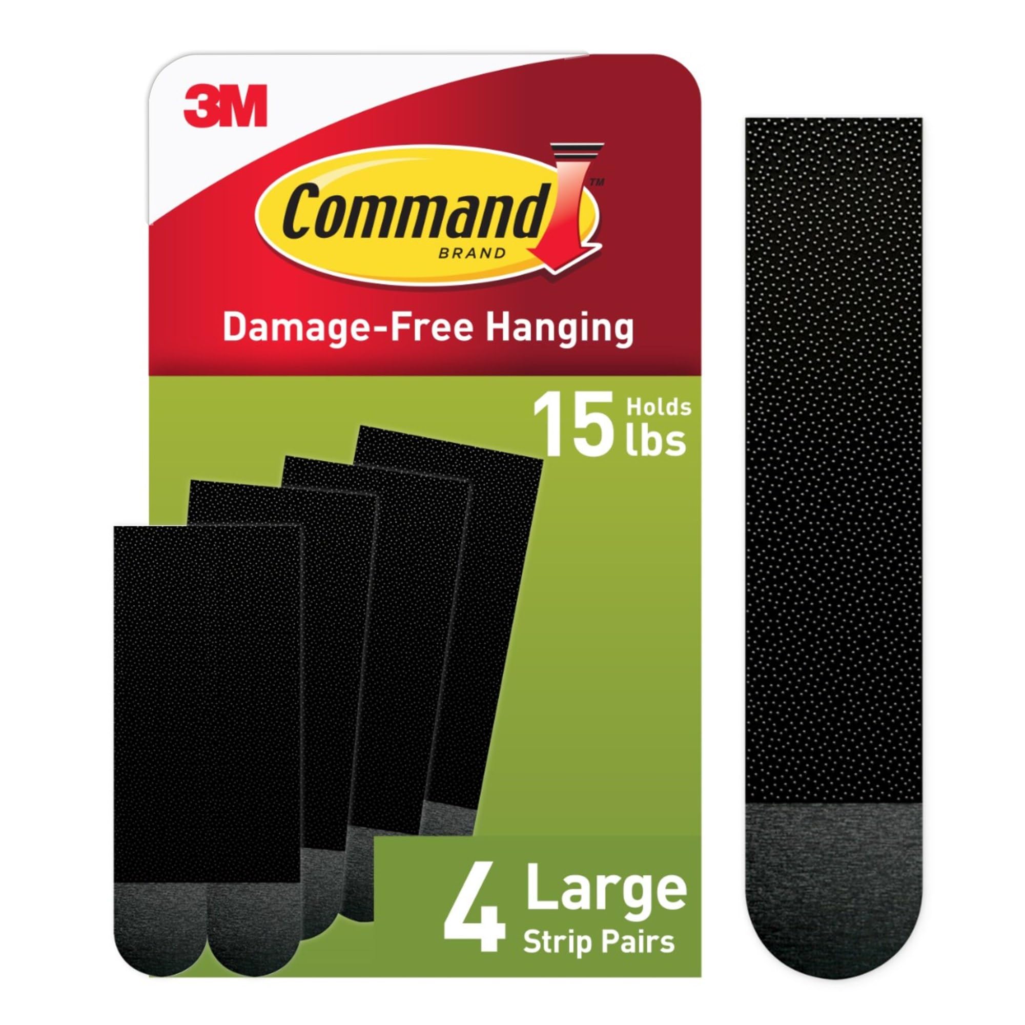 Grandes bandes adhésives pour cadres miroir et déco murale noire 7,2kg