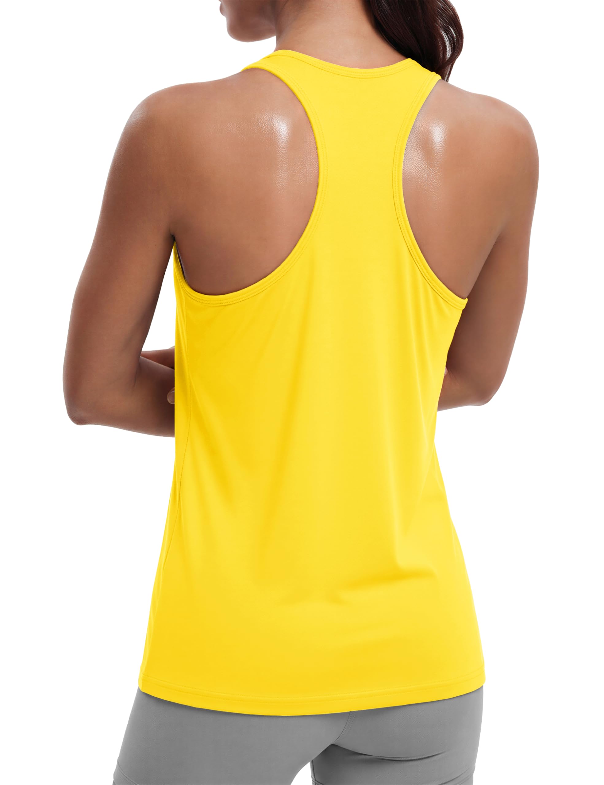 MAGCOMSEN Women's Workout Tank Tops Racerback Sleeveless Yoga Shirts Sun Protection UPF 80+ Gym Running Top — view 14
