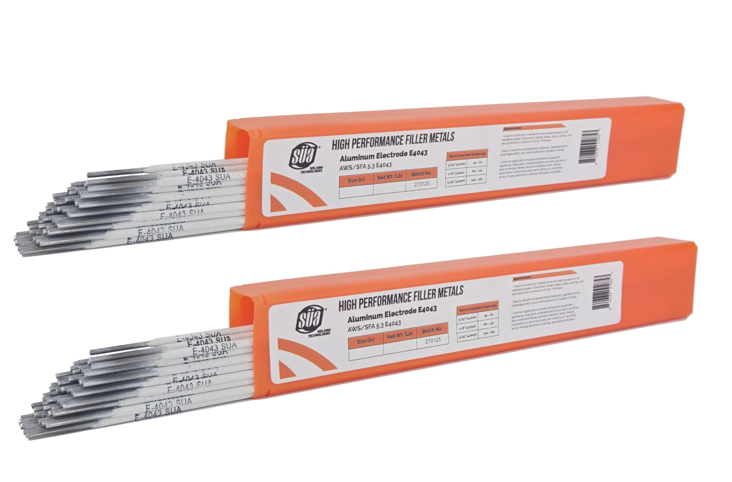 SÜA - Aluminum E4043 Stick Electrode Rod 1/8'' x 14'' - (2 Lb)