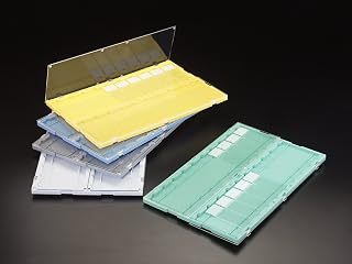 Simport M750-20G Microscope Slide Folder, Green (Case of 10)