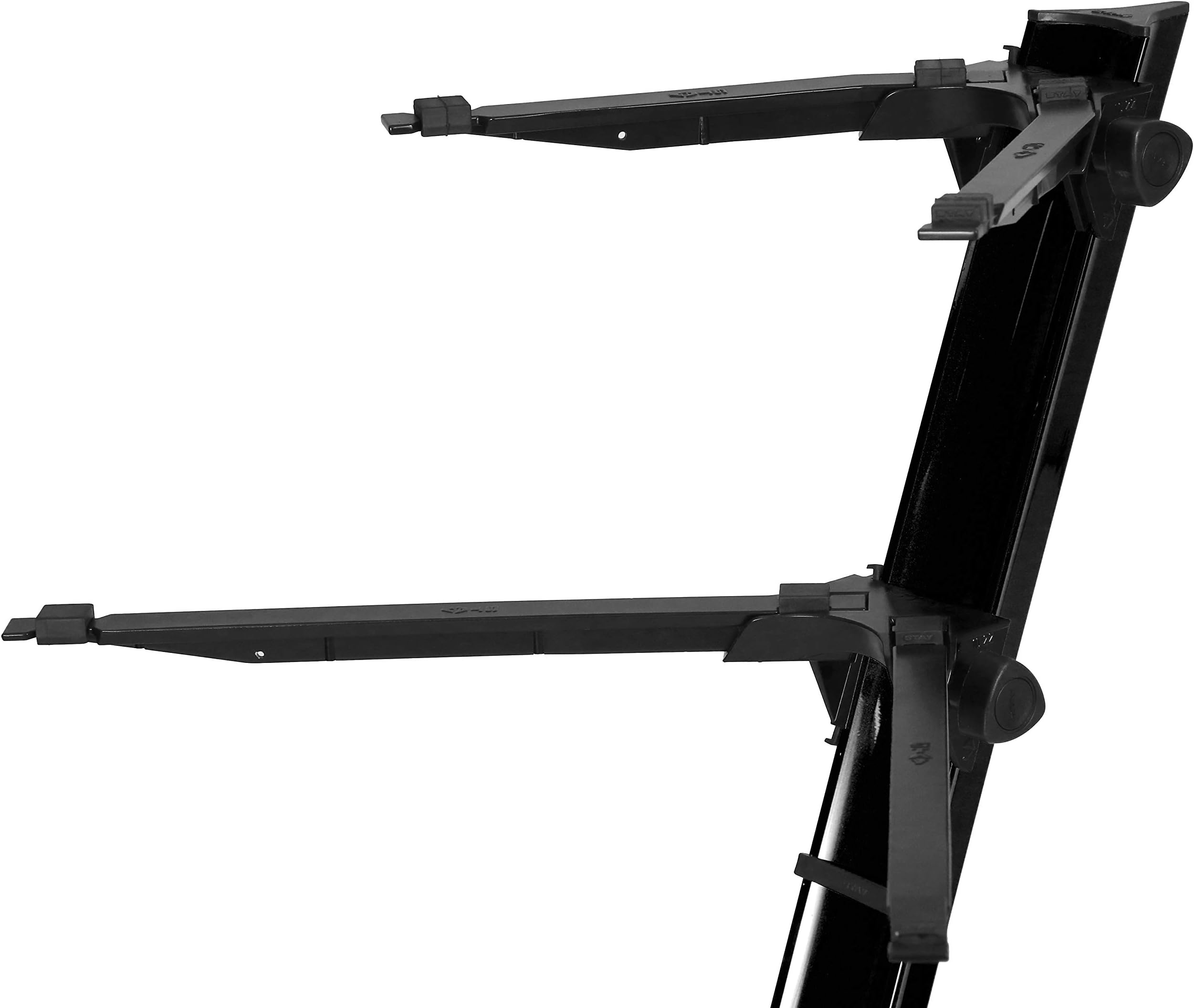 STAY MUSIC Slim 2, Screw 2 Tier Keyboard Stand (S1100/02CBLK)