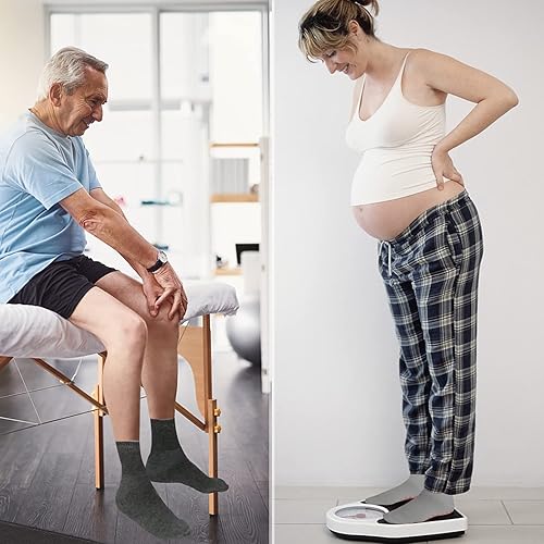 Miniatura 5 de NOVAYARD 5 pares de calcetines antideslizantes para hospital, diabéticos, yoga, pilates, barre hombres y mujeres