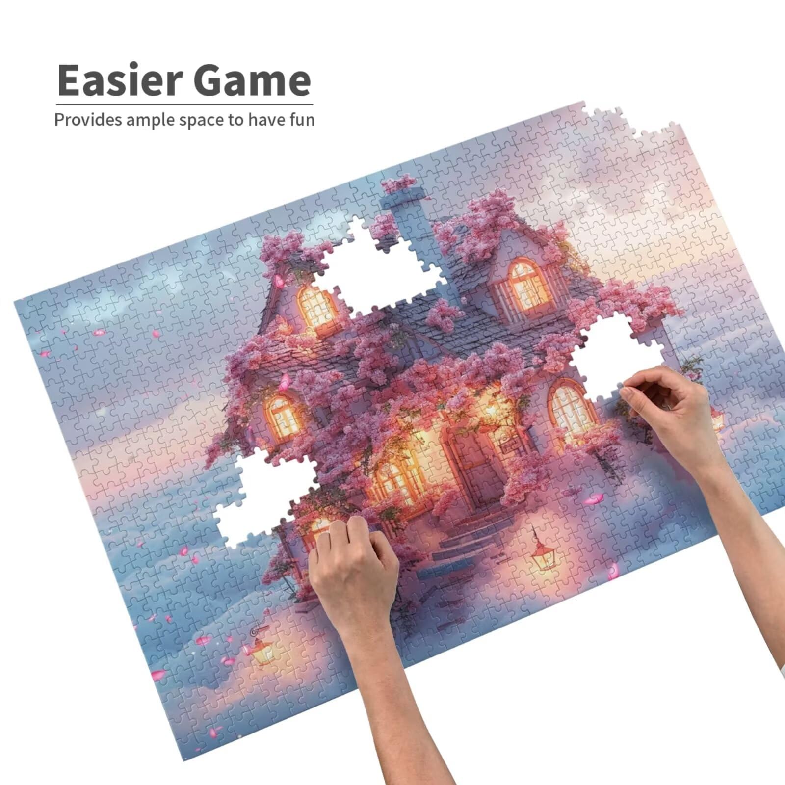 Krajobraz Puzzle 5000 Pieces Dream Puzzle Adult Początkujący z pudełkiem prezentowym, DIY Interaktywne puzzle Rodzinna wymagająca gra, Relief Stres Home Wall Room Decor Art Prezent dla mężczyzn 100 x