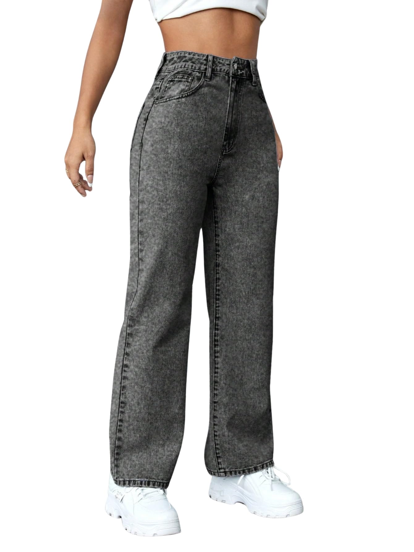 glossia Denim Baggy Jeans for Women | Stretchable High Waist Straight Fit Jeans for Women | High Rise Stretch Denim | Loose Fit Plus Size Denim (Sizes - 24 to 44) WJ2-1205S10-$-picture-53