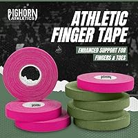 Vista 6 de Bighorn Athletics Cinta para dedos de Jiu Jitsu, cinta deportiva deportiva para lesiones y apoyo: BJJ, Judo, lucha, escalada en roca, voleibol