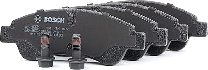 4 Plaquettes De Frein Arrière Bosch BP1051 - Feu Vert