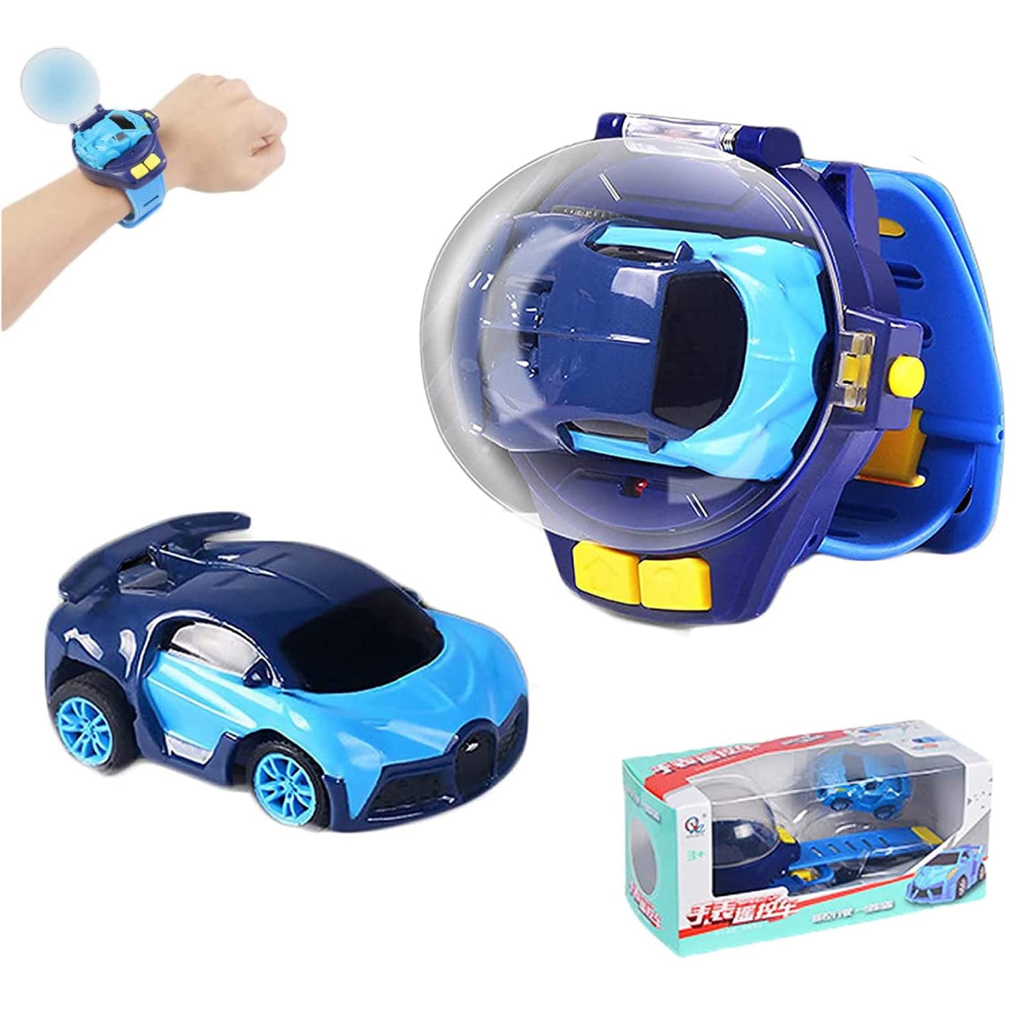 Watch Remote Control Car Toy, 2025 New Mini Remote Control Car Watch Toys,  GHz Mini Racing Cars Wrist Toy for Kids, USB Charging RC Watch Car Toys