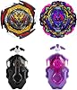 Gyros Turbo Set 4D Metal Fusion Battle Spinning Top with Battling Top Launcher Gift Sets (B-180+B-206)